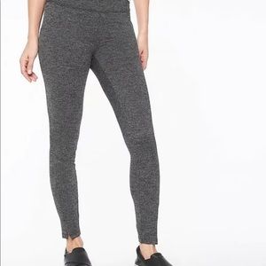 Athleta Mercer Pant Herringbone M Legging Black White